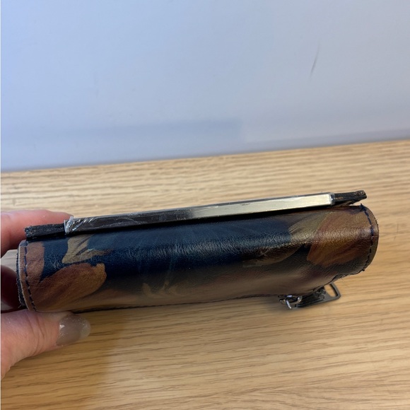 Patricia Nash Floral Leather Wallet in Rich Sienna /Purple Tones NWOB - Picture 12 of 12